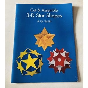 3-D Paper Star Shapes Geometry Models Ornaments Cut & Assemble Dover Craft Book